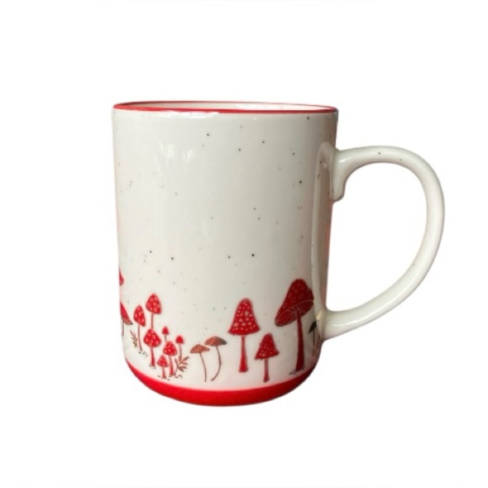Adorable Red and White Mushroom Mug